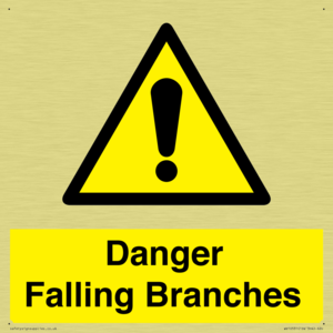 Danger Falling Branches